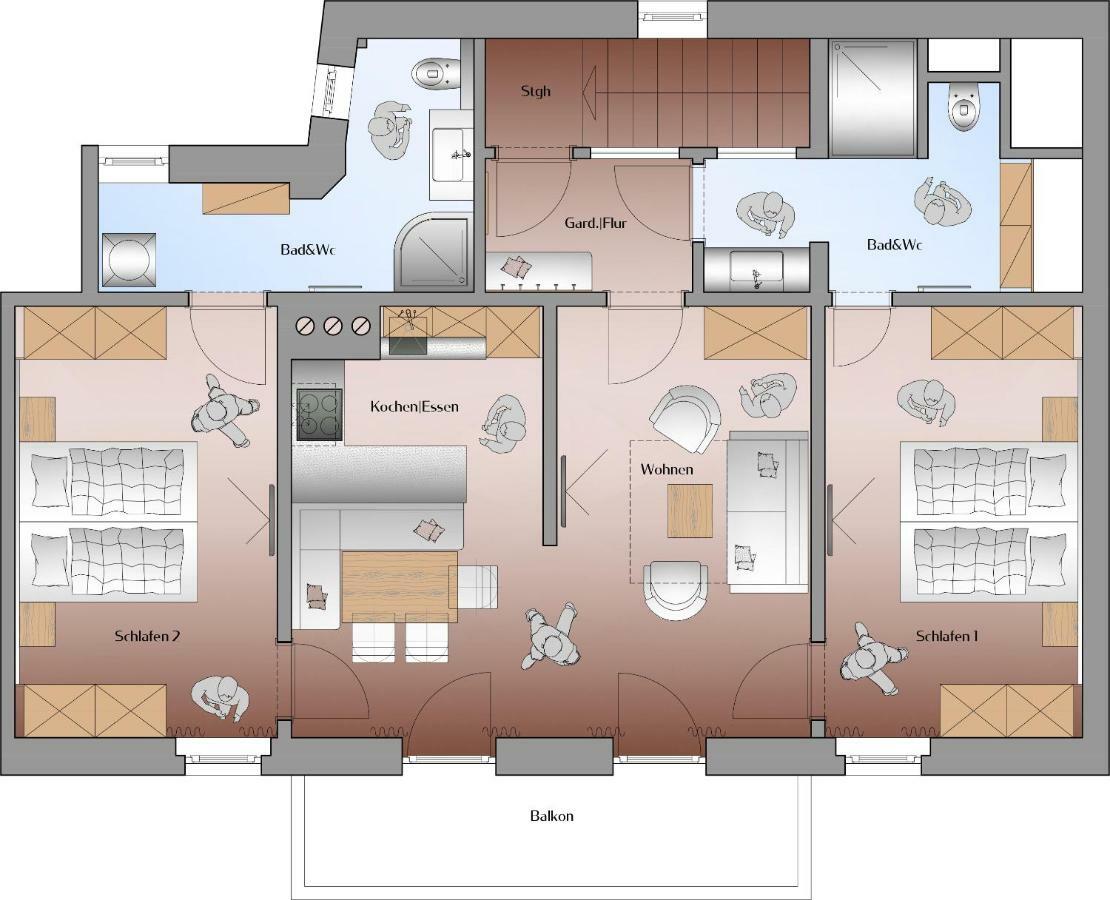 Appartements Erwin & Eleonore Huettl - Penthouse Neukirchen am Großvenediger المظهر الخارجي الصورة